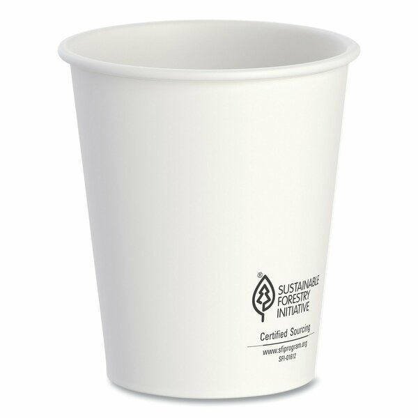 Solo Thermoguard Insulated Paper Hot Cups, 12 oz, White Sustainable Forest Print, 600PK DWTG12W